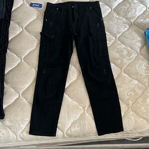 SHEIN ROWME Solid Cargo Jeans